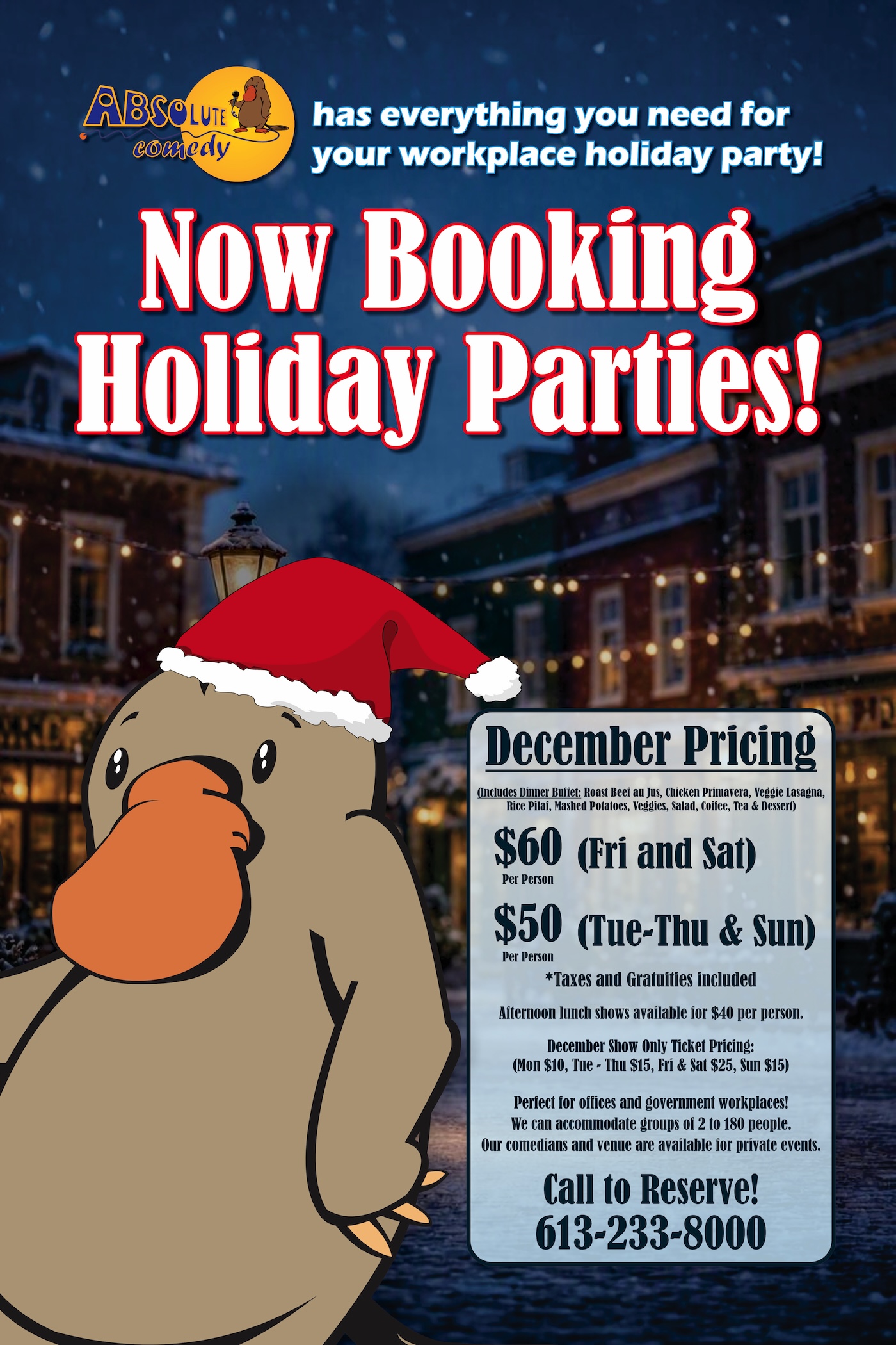 Ottawa holiday party poster